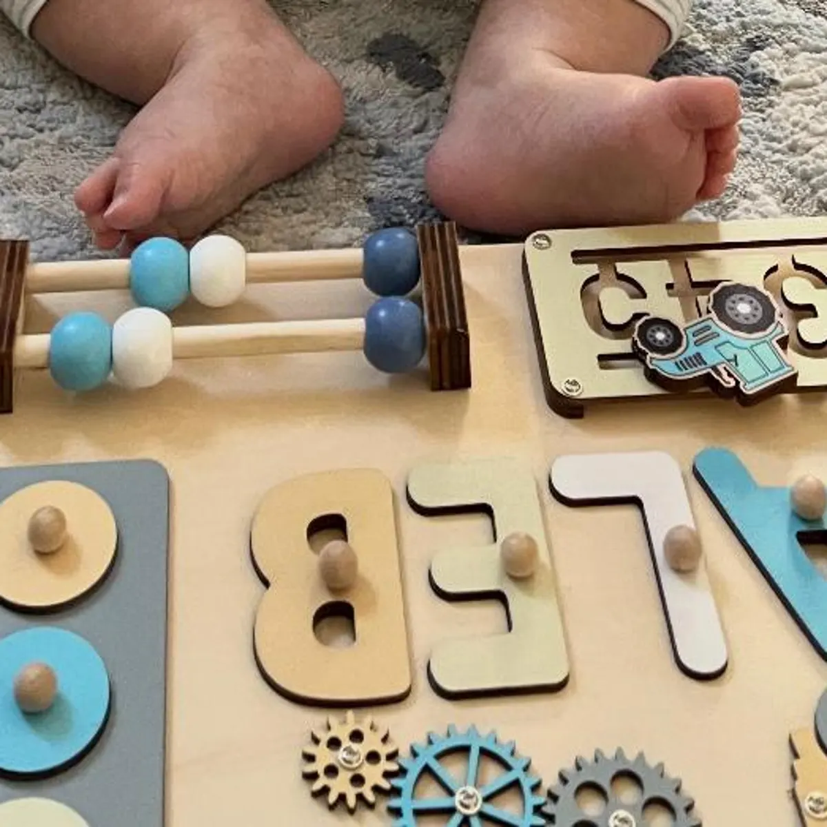 Baseball Theme - Wooden Montessori Name Puzzle photo review