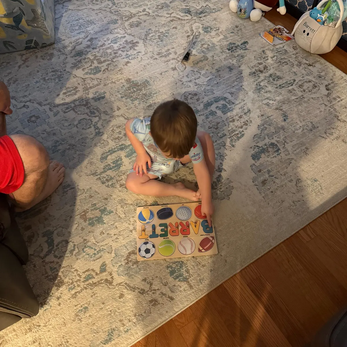 Sports Theme - Wooden Montessori Name Puzzle photo review