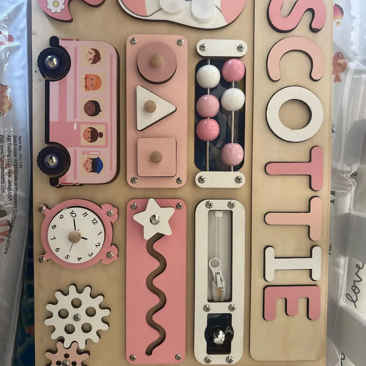 Bus Adventure – Wooden Montessori Busy Board photo review