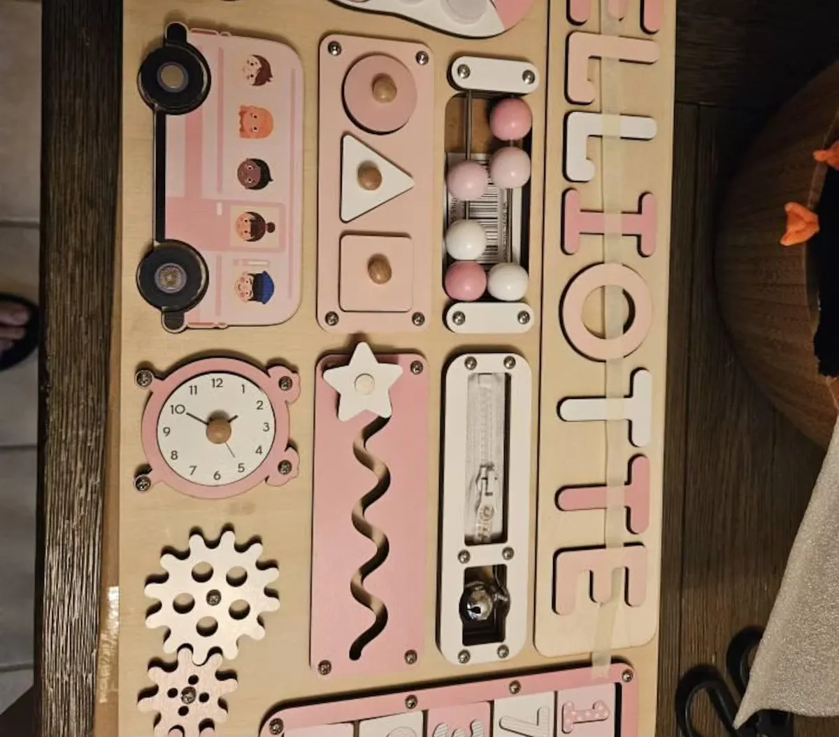 Bus Adventure – Wooden Montessori Busy Board photo review