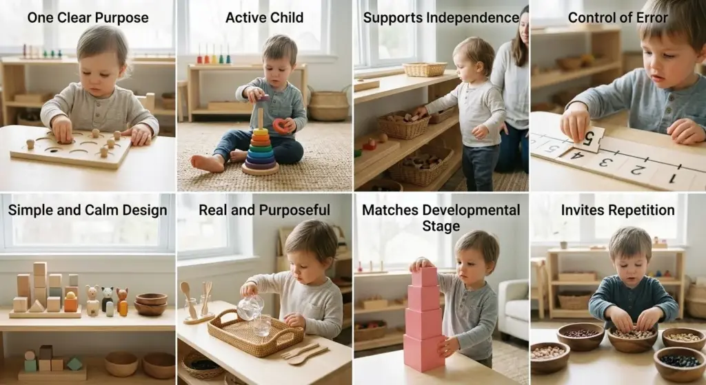 the 8 criteria of authentic montessori toys