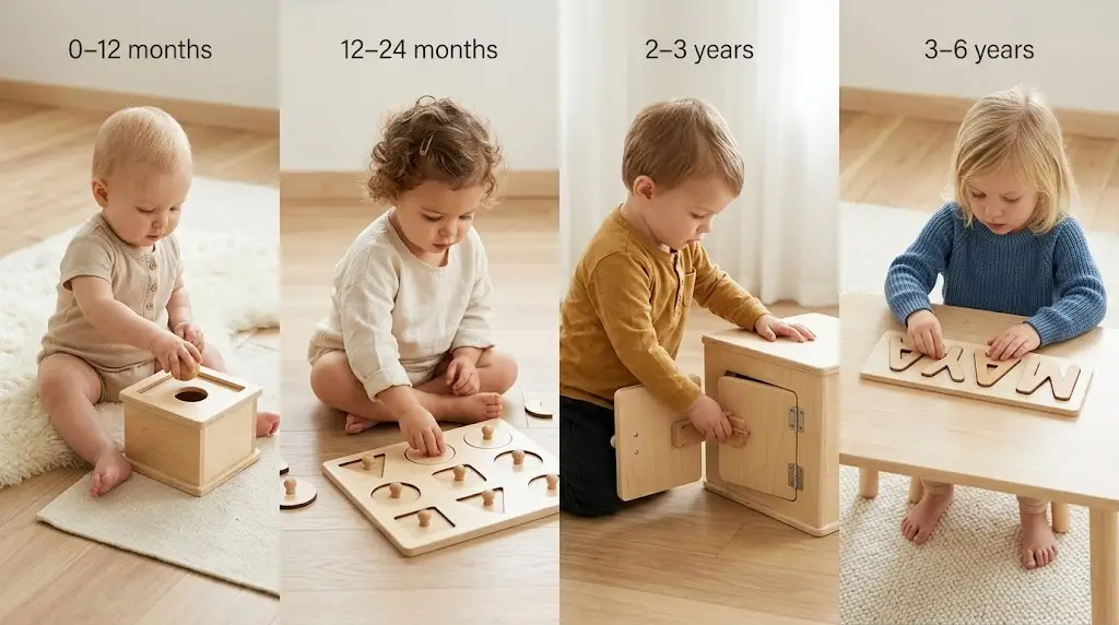 montessori toys age guide timeline
