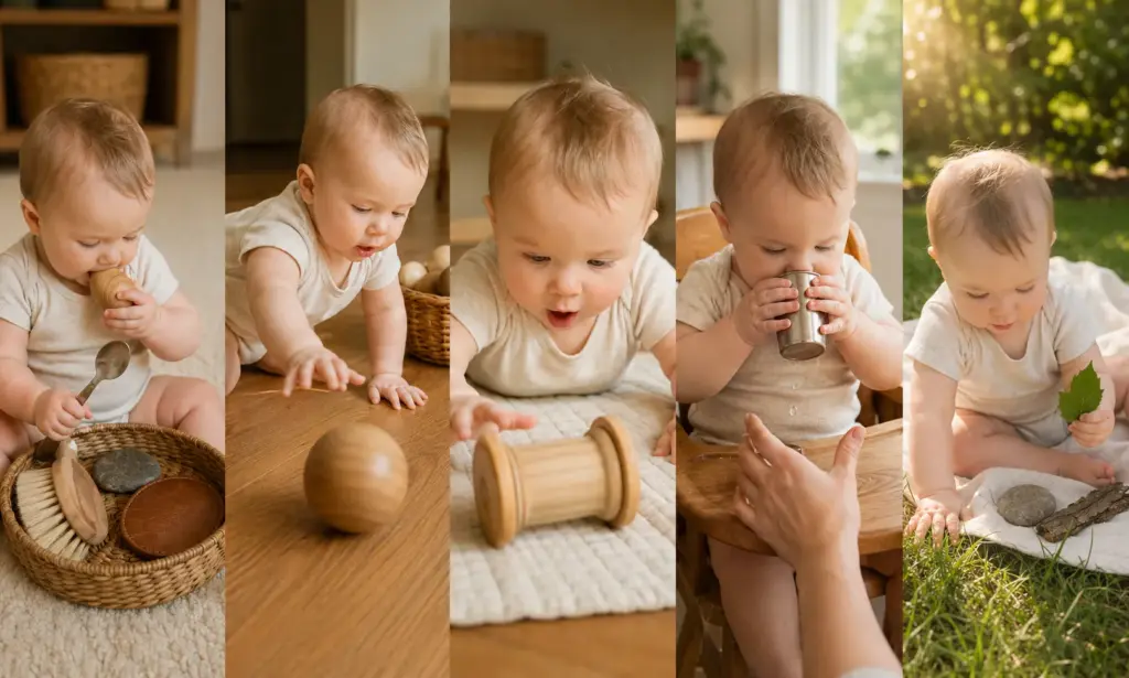montessori activities for 6–8 months