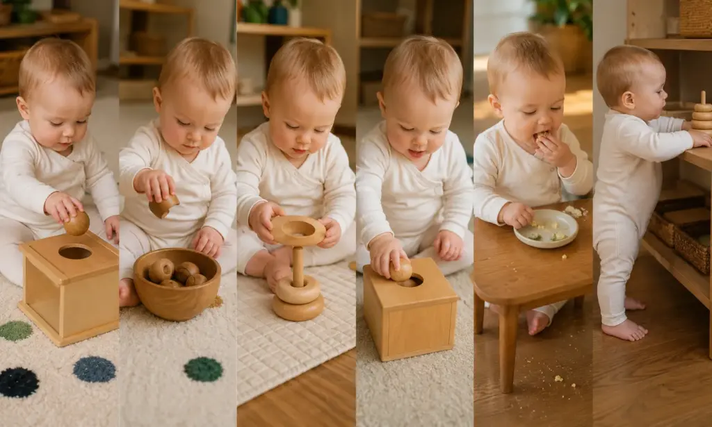 montessori activities for 8–10 months