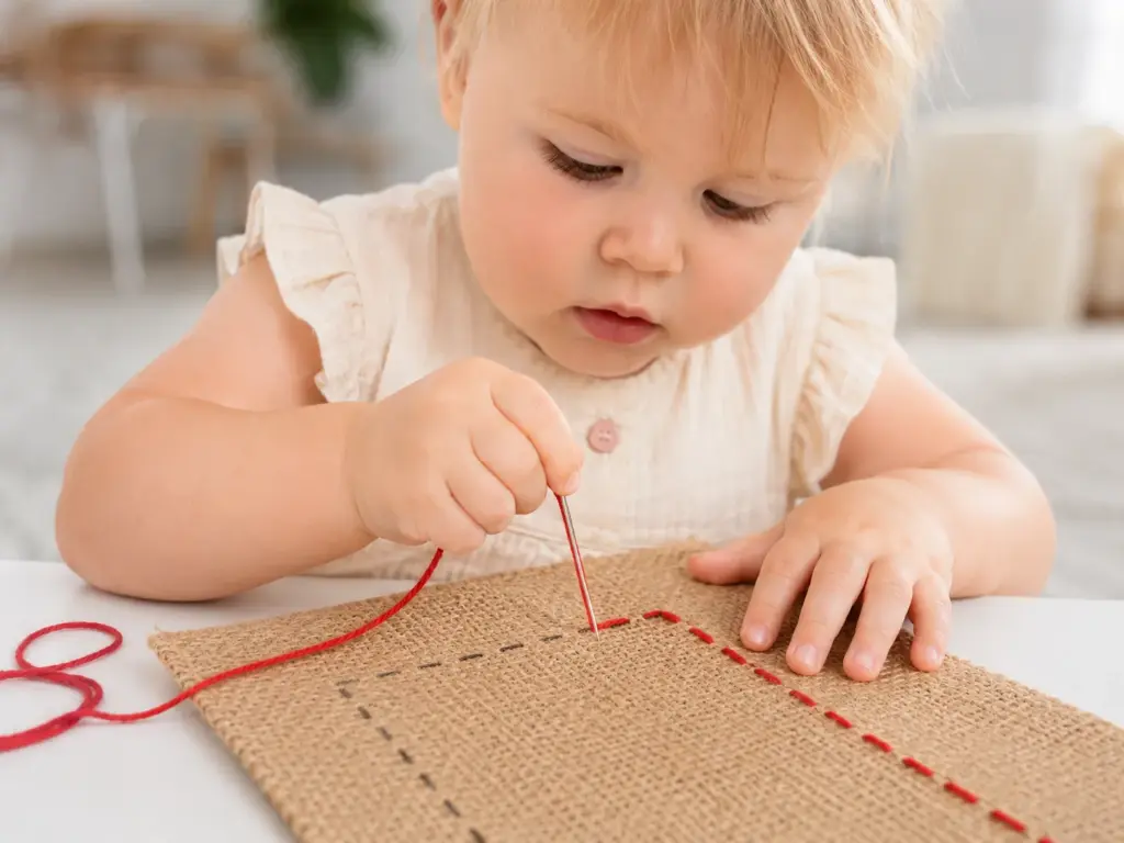 montessori sewing writing preparation 4 year old