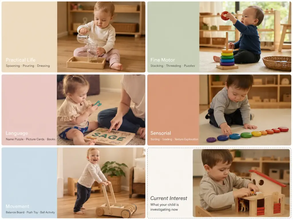 montessori shelf domain framework