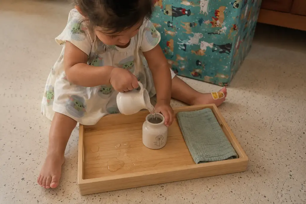water pouring 18 months