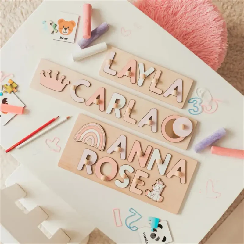 montessori name puzzle for girl 2