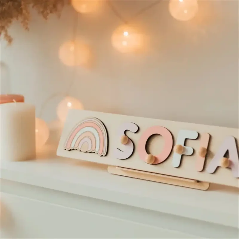 montessori name puzzle for girl 3