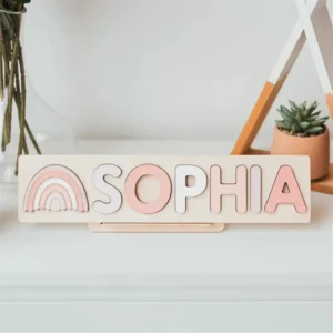 montessori name puzzle for girl