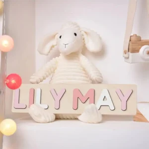Montessori Pastel Girl Name Puzzle