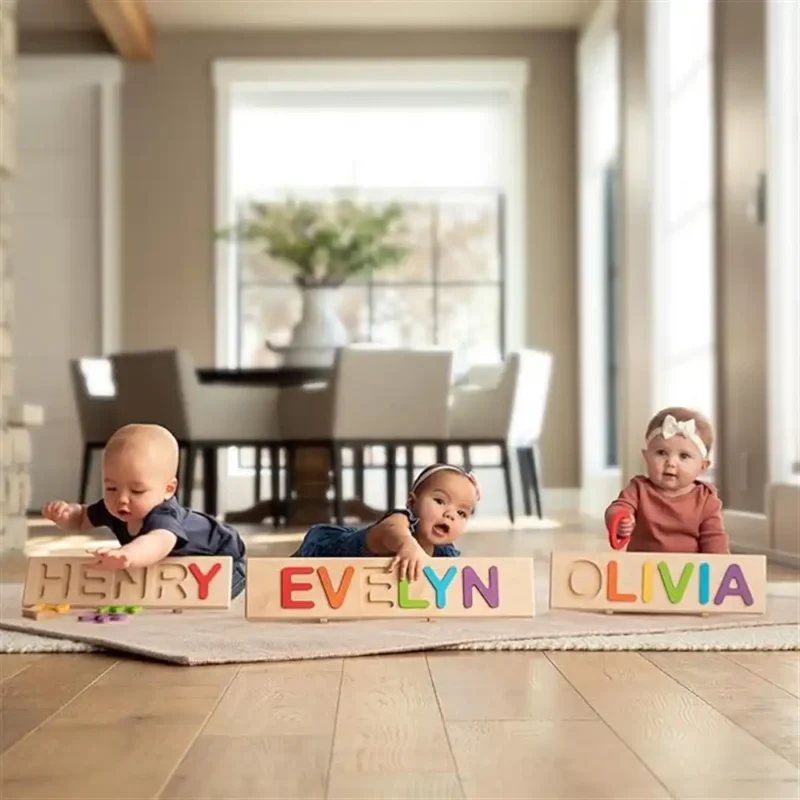 Montessori Rainbow Color Name Puzzle