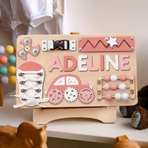 simplified montessori busy board tmt06 pastel girl
