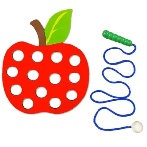 Montessori Apple Threading Activity