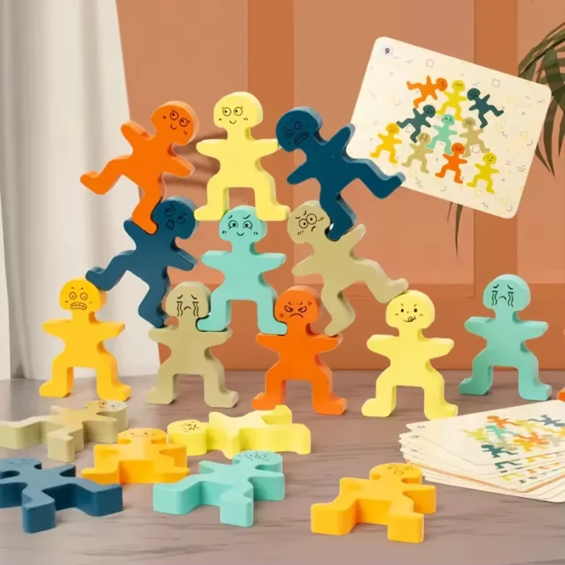 Montessori Emoji Building Blocks for Kids 2