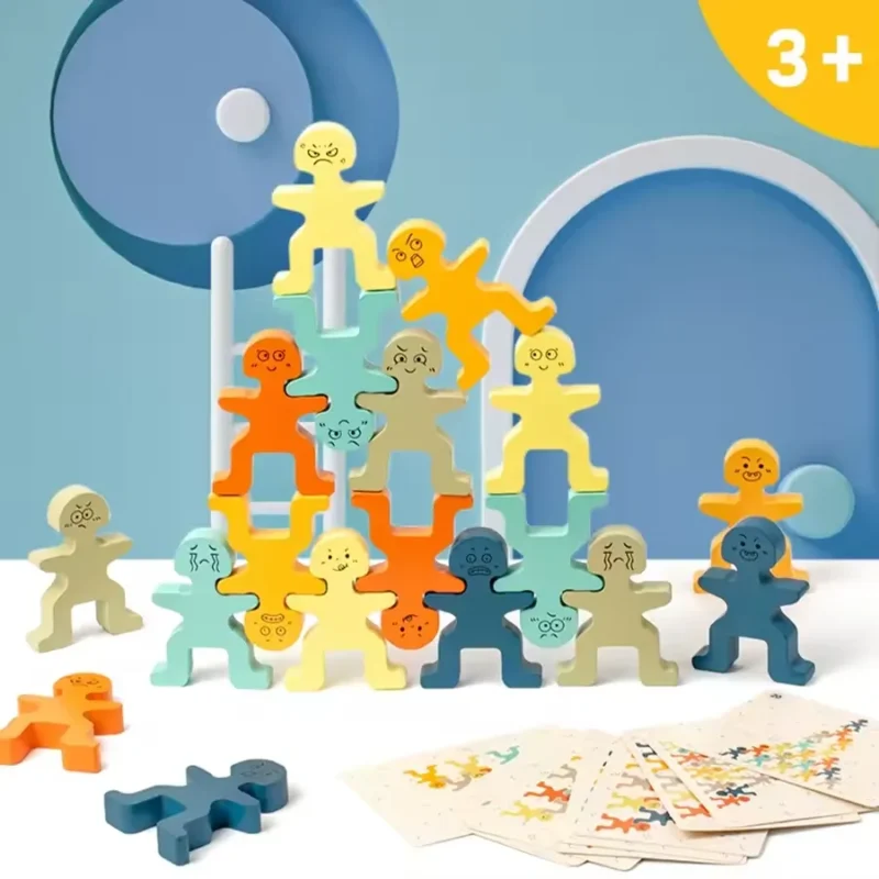 Montessori Emoji Building Blocks for Kids 3