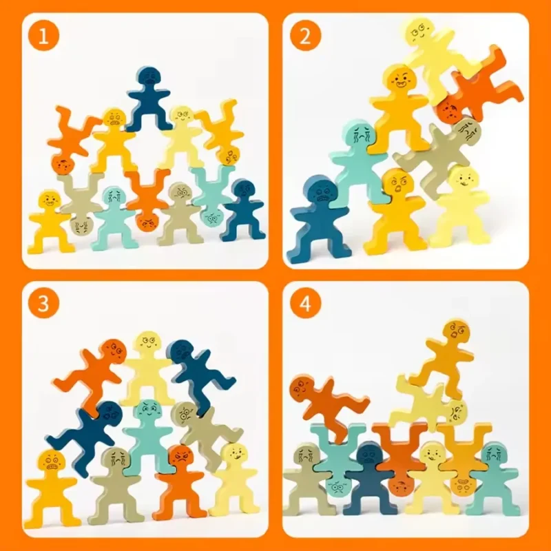 Montessori Emoji Building Blocks for Kids 4