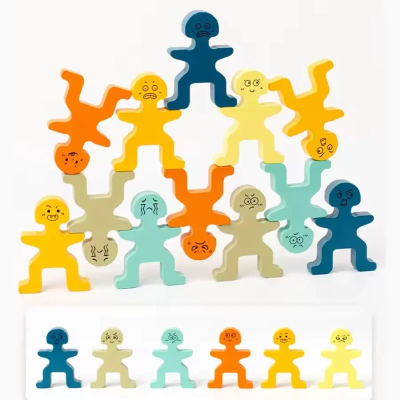 Montessori Emoji Building Blocks for Kids