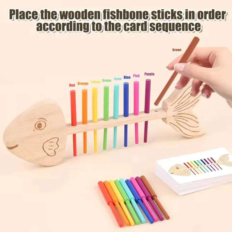Montessori Fish Bone Matching Toy 3