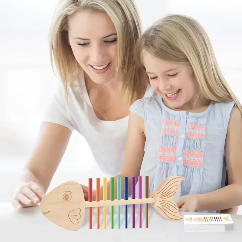 Montessori Fish Bone Matching Toy 4