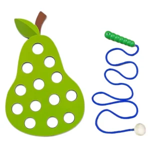 Montessori Pear Threading Activity