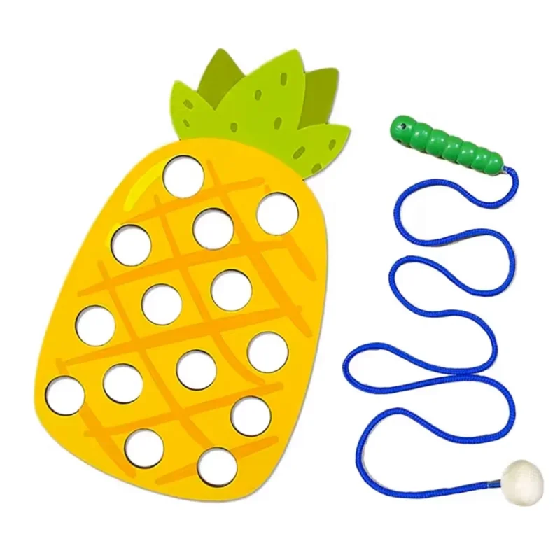 Montessori Pineapple Threading Activity