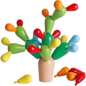 Montessori Wooden Cactus Building Block