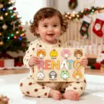 animals cute wooden montessori name puzzle