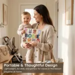 animals wooden montessori name puzzle portable thoughtful design