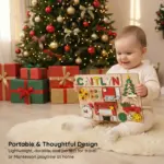christmas-magic-wooden-montessori-busy-board-portable-thoughtful-design christmas magic wooden montessori busy board portable thoughtful design