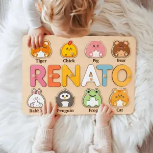 cute animals name puzzle hero image