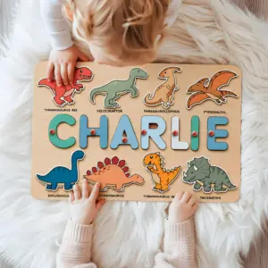 dinosaur theme name puzzle hero image