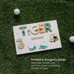 golf wooden montessori name puzzle portable thoughtful design