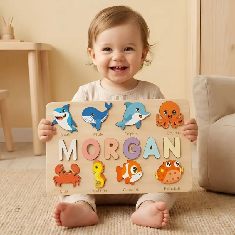 marine-animals-wooden-montessori-name-puzzle marine animals wooden montessori name puzzle