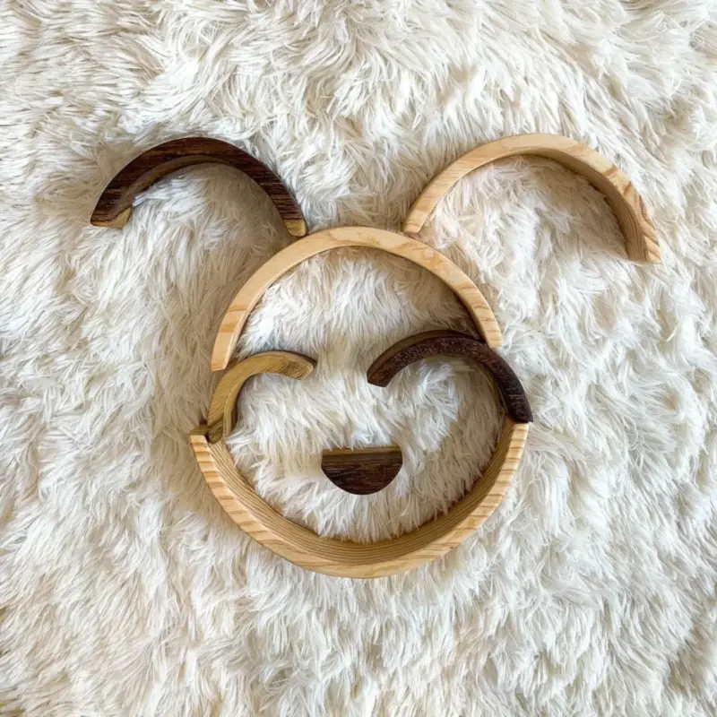 montessori wooden rainbow stacker final 3