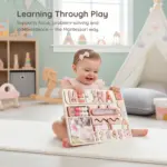 photo name wooden montessori busy board learning through play