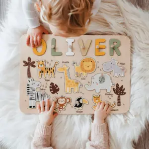 safari nursery name puzzle hero image
