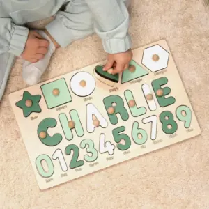 shapes numbers wooden montessori busy board