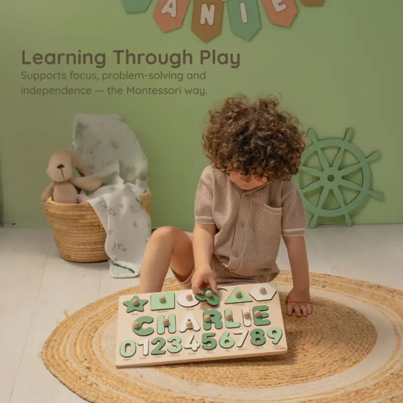 shapes numbers wooden montessori busy board learning through play