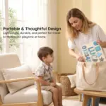 simple wooden montessori name puzzle portable thoughtful design