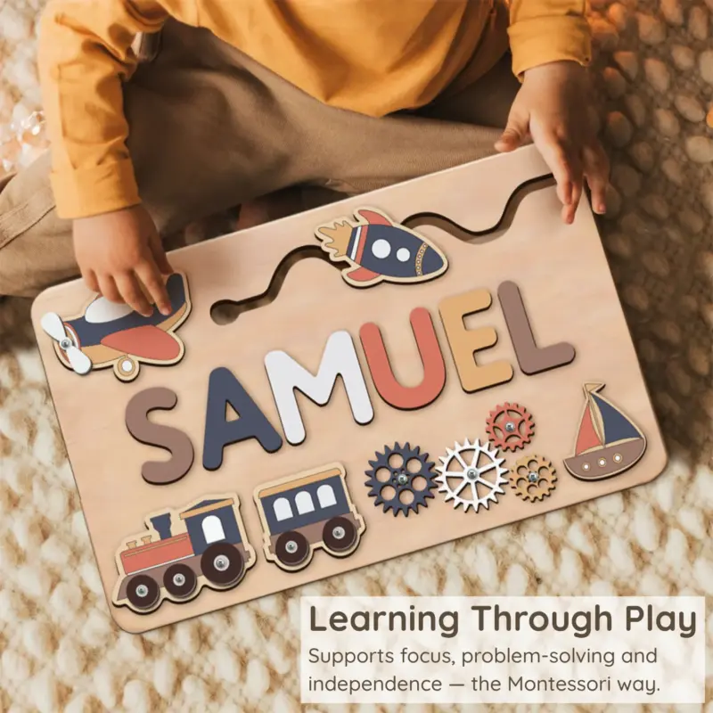 travel adventure wooden montessori busy board learning through play