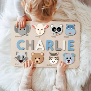 wild animals name puzzle hero image