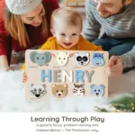wild-animals-wooden-montessori-name-puzzle-learning-through-play wild animals wooden montessori name puzzle learning through play