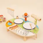 wooden-montessori-drum-set wooden montessori drum set