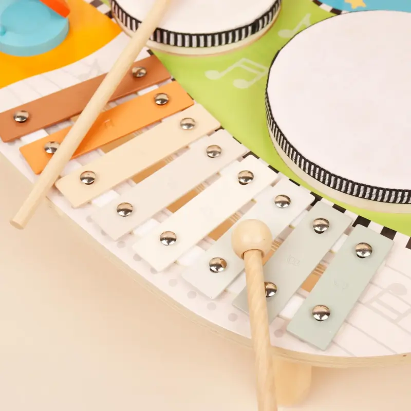wooden montessori drum set 3