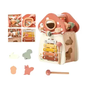 wooden montessori mushroom house xylophone 11