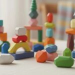 wooden montessori rainbow stacking toy 2