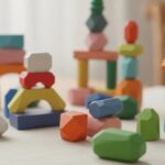 wooden montessori rainbow stacking toy 3