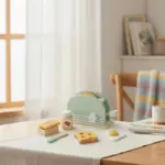 wooden toaster toy set 2