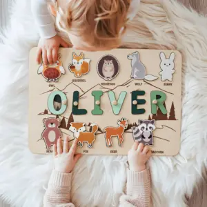 woodland theme name puzzle hero image